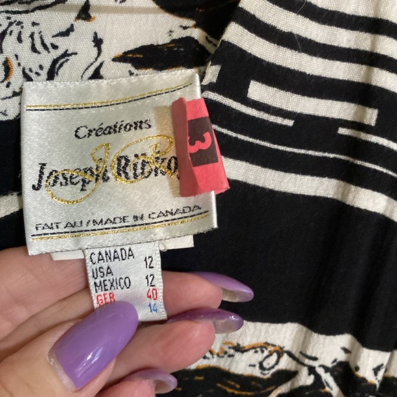 Vintage Joseph Ribkop Wrap dress. Amazing on ptp 20 length 54 very flattering - Picture 3 of 5